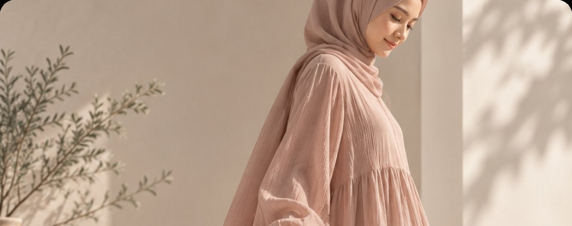 Tips Memilih Kain untuk Gamis yang Adem dan Jatuh